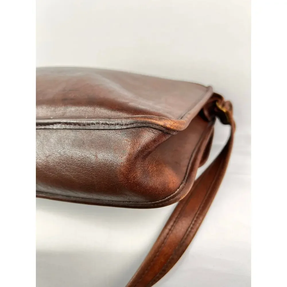 Vintage Coach Metropolitan Brief Bag Brown Leather Messenger Briefcase NYC Rare